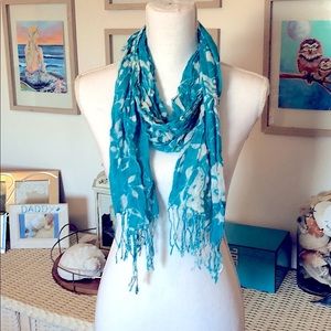 Bright sky blue scarf